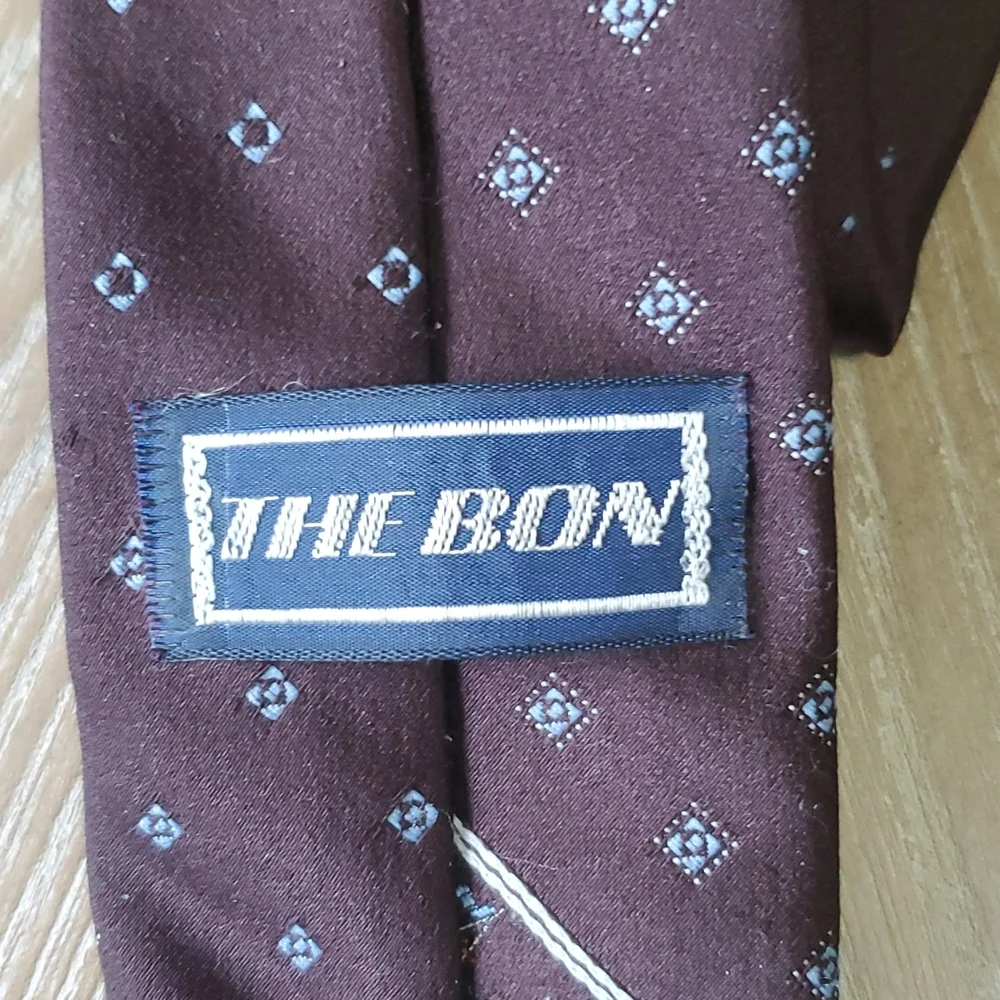 Vintage 1970's brown ship necktie - Picture 4 of 4